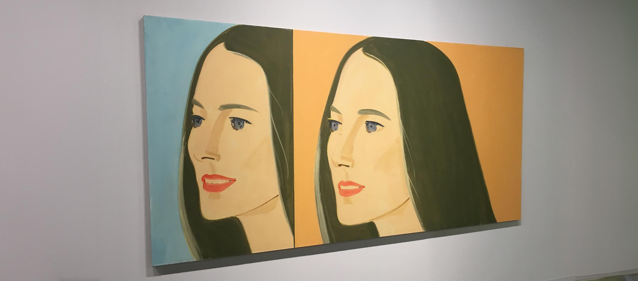 A piece by portrait artist Alex Katz at Art Basel. Photo: Drew Limsky