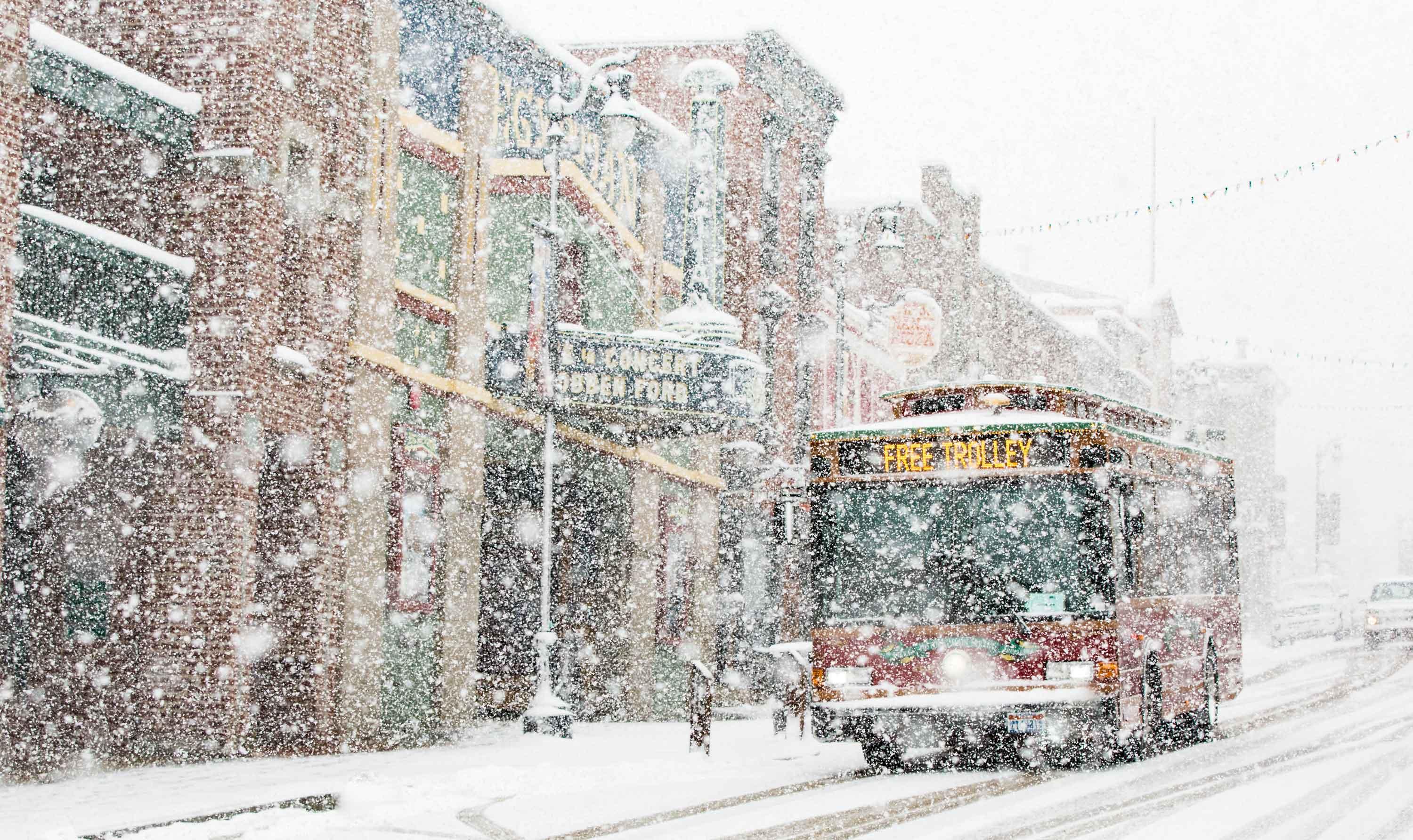 street trolley Park City, Utah