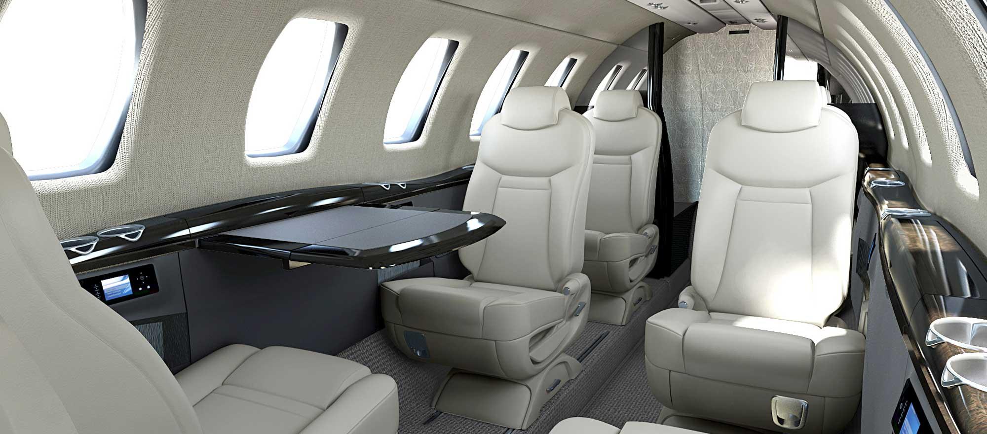 Citation CJ4 cabin