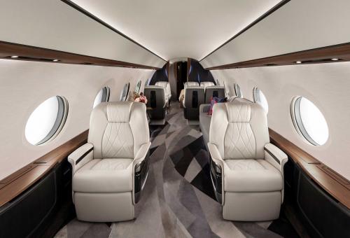 Gulfstream G700 cabin aft view