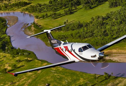 Pilatus PC-12 in Mount Rushmore