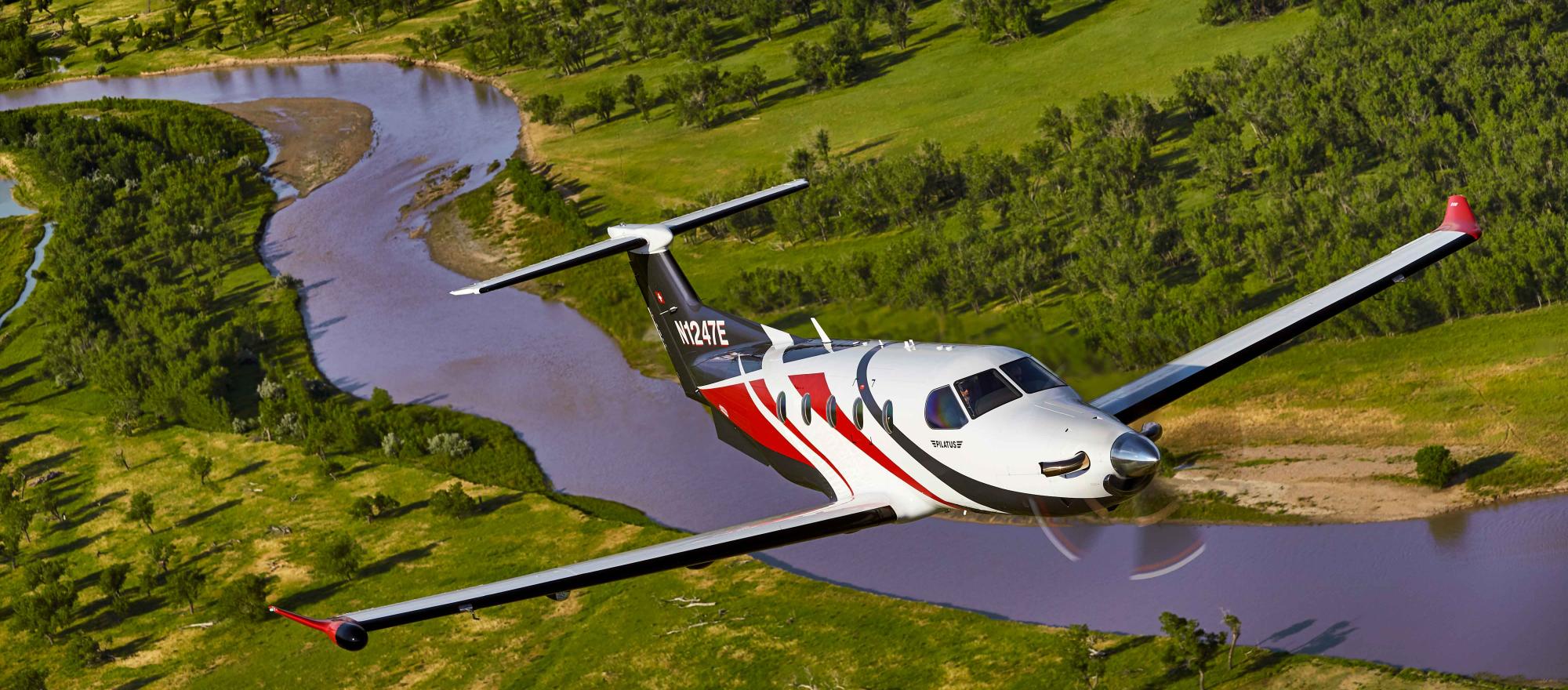 Pilatus PC-12 in Mount Rushmore